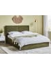 Beliani Doppelbett MOISSAC in Grün/Schwarz - (W) 177 x (H) 108 x (L) 224 cm