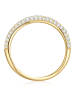 Glanzstücke München Ring aus Sterling Silber mit Zirkonia in gelbgold