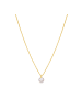 Luxenter Luxenter necklace with white pearl and 18-carat yellow gold finish - Talori