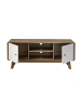 CALICOSY TV-Möbel ALBURA in Dunkles - (W) 128,5  x (H) 53  x (L) 39  cm