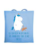 Mr. & Mrs. Panda ToteBag Angst vor Dunkelheit überwinden mit Spruch in Sky Blue