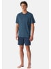 Schiesser Schlafanzug Comfort Essentials in Deep blue