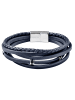 Adeliás Unisex Armband – Lederarmband aus Leder 23 cm in blau
