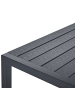 Beliani Gartentisch VERNIO in Schwarz - (W) 90 x (H) 76 x (L) 180 cm