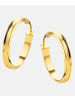 Diamant L'éternel Creolen aus 375 Gelbgold