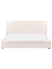 Beliani Doppelbett LAVAUR in Weiß - (W) 203 x (H) 100 x (L) 220 cm