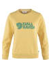 FJÄLLRÄVEN Pullover Fjällräven Logo Sweater in Gelb