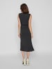 Vila Elegantes Sommer Kleid V-Ausschnitt in Schwarz