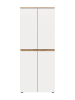 ebuy24 Kleiderschrank Scarpa Weiß 70 x 37 cm