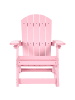 Beliani Kinderschaukelstuhl ADIRONDACK in Rosa - (W) 52 x (H) 67 x (L) 68 cm