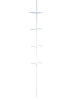 RIDDER Teleskop-Duscheckregal Steyr mit 4 Ablagen 130-260 cm weiß