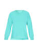 IZIA Women Sweatshirt in Turquoise Blue