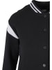 Urban Classics College Jacket in black/white