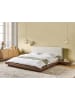 Beliani Wasserbett ZEN in Braun/Weiß - (W) 308 x (H) 86 x (L) 229 cm