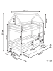 Beliani Hochbett GIRGOLS in Braun - (W) 98 x (H) 211 x (L) 208 cm