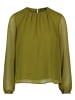 Zero  Chiffonbluse mit Crinkle-Effekt in Fir Green