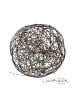 STAR Trading LED Leuchtkugel ,Trassel, schwarz, 100 warmweiße LEDs, outdoor, Ø 37c