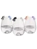 Butlers Glasmarker MY DRINK Katzen 4er-Set in Multicolor