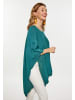 VIRITA Women Poncho in Flaschengrün