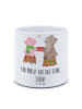 Mr. & Mrs. Panda Kräutertopf Glühschwein Sause mit Spruch in Weiß