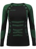 normani 2x Thermo-Langarmshirt UNISEX in Grün/Schwarz