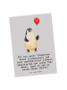Mr. & Mrs. Panda Grußkarte Turnen Trainerin mit Spruch in Grau Pastell