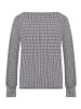 Betty Barclay Casual-Shirt mit Gummizug in Weiß/Schwarz