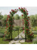 relaxdays Rosenbogen "Portal" in Schwarz - (B)202 x (H)220 x (T)50 cm