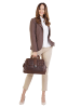 X-ZONE Reisetasche echt Leder in cognac