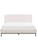 Beliani 2-tlg Doppelbett CORIO in Beige/Schwarz