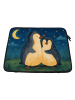 Mr. & Mrs. Panda Laptop Hülle Pinguine Einschlafen Design ohne S... in Weiß