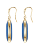 Lulu & Jane Ohrhänger aus Messing mit Naturstein in gelbgold