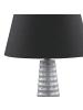Beliani Tischleuchten VILNIA in Silber/Schwarz - (W) 33 x (H) 58 x (L) 33 cm