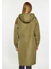 DreiMaster Damen Regenmantel Aus Recycelten Materialien in Militär Oliv