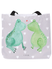 Mr. & Mrs. Panda Shopper Frosch Liebe ohne Spruch in Grau Pastell
