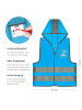 Reer Sicherheitsweste Monster in Blau ab 15 Monate