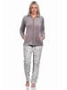 NORMANN Hausanzug Homewear Coralfleece Animal Look - 76689 in braun