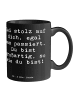 Mr. & Mrs. Panda Kaffeetasse Spruch Mit Enttäuschungen umgehen S... in Schwarz