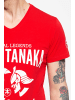 Akito Tanaka Akito Tanaka T-Shirt mit Frontprint Gladiator Fighters in rot
