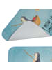 Mr. & Mrs. Panda Badvorleger Pinguin Angelboot mit Spruch in Eisblau