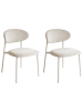 Beliani 2er-Set Esszimmerstuhl COWLEY in Beige