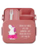 Mr. & Mrs. Panda Lunchbox Einhorn Ballerina Motiv mit Spruch in Rot Pastell