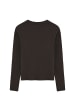 Polo Club T-Shirt WOMAN ALTHEA LONG SLEEVE SLIM FIT in Dunkle Schokolade