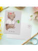 Mr. & Mrs. Panda Postkarte Ausbilderin Herz ohne Spruch in Grau Pastell