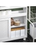 SoBuy Toiletten-Schrank in Reinweiß - (W) 31 x (H) 70 x (L) 65 cm