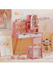 COSTWAY Kinder Schminktisch Set mit LED ab 3 Jahren in Rosa