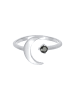 Elli Ring 925 Sterling Silber Astro, Halbmond in Silber