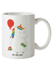 Mr. & Mrs. Panda XL Tasse Einhorn Luftballon ohne Spruch in Weiß