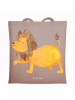 Mr. & Mrs. Panda Shopping Tasche Sternzeichen Löwe ohne Spruch in Braun Pastell