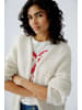 Oui Strickjacke in offwhite